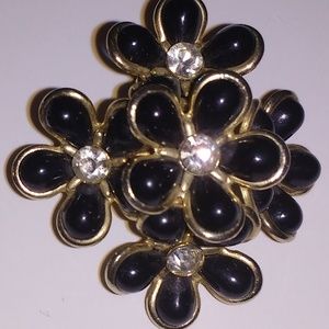 Coro Daisy Cluster Clip Earrings